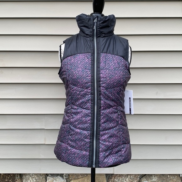 Mondetta Mix Up Charcoal/Tweed Print Puffer Vest - Picture 1 of 16